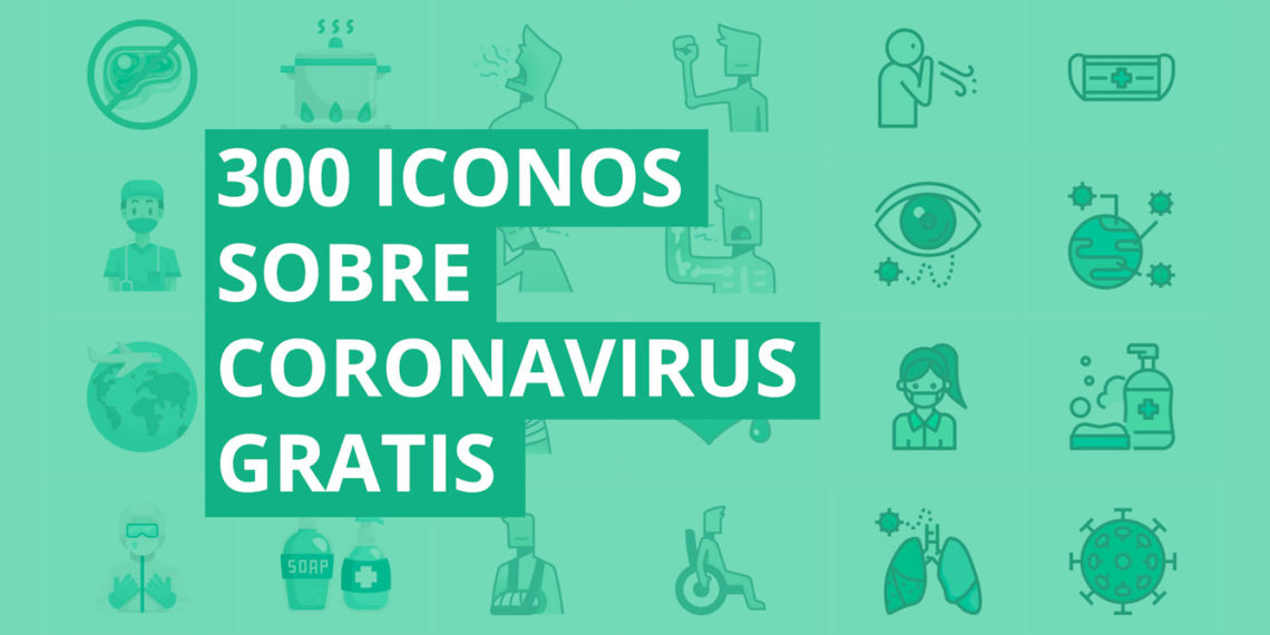 300 iconos sobre coronavirus GRATIS