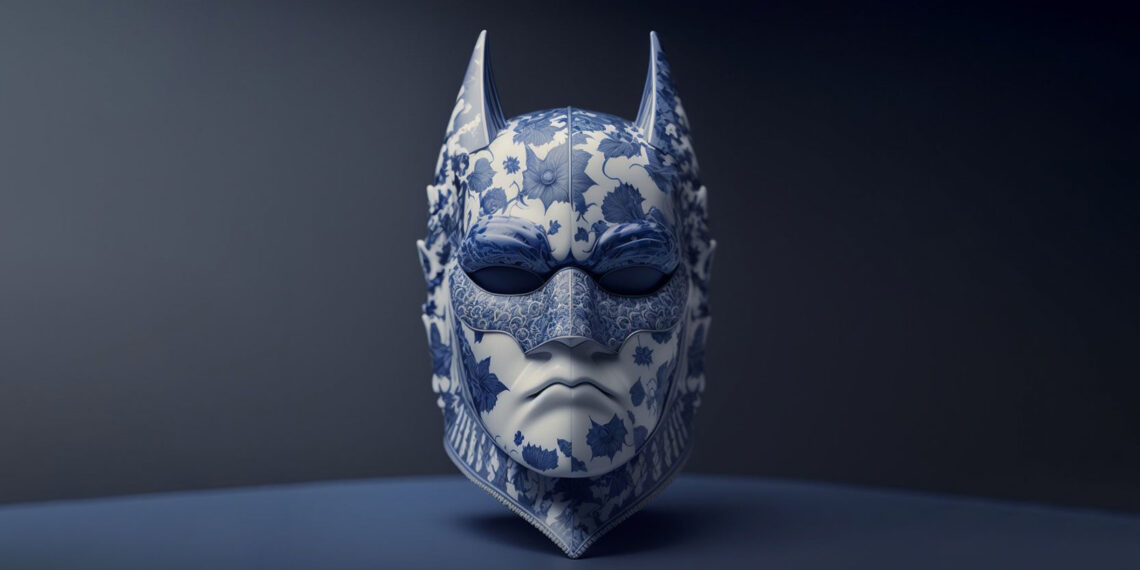 Máscaras y Cascos famosos transformados en figuras de porcelana