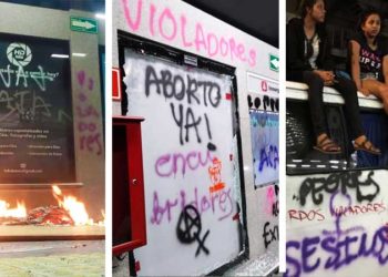 El resultado de la marcha contra la violencia de género en la CDMX