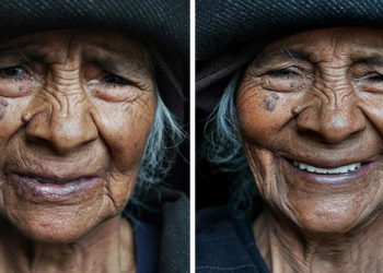 Fotografía: Semblante de mujeres antes y después de decirles que son hermosas