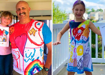 Esta tienda convierte los dibujos de niños en diseños de ropa
