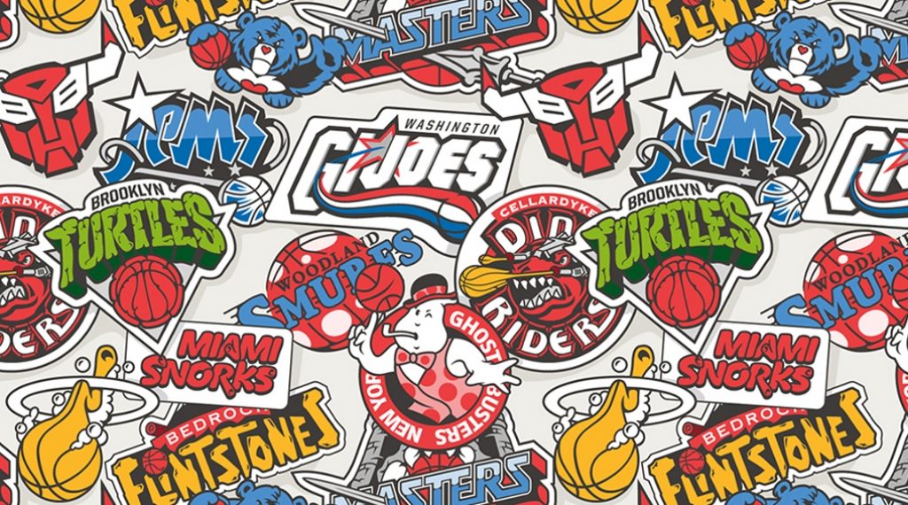 Este Studio rediseño los logotipos de la NBA inspirándose en las famosas caricaturas de los 80s y 90s