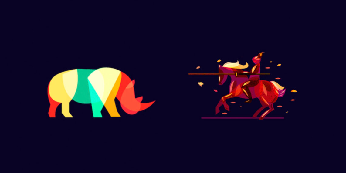 SUPERPOSICIONES: hermosos logotipos e ilustraciones, hechos con modos de fusión y transparencia