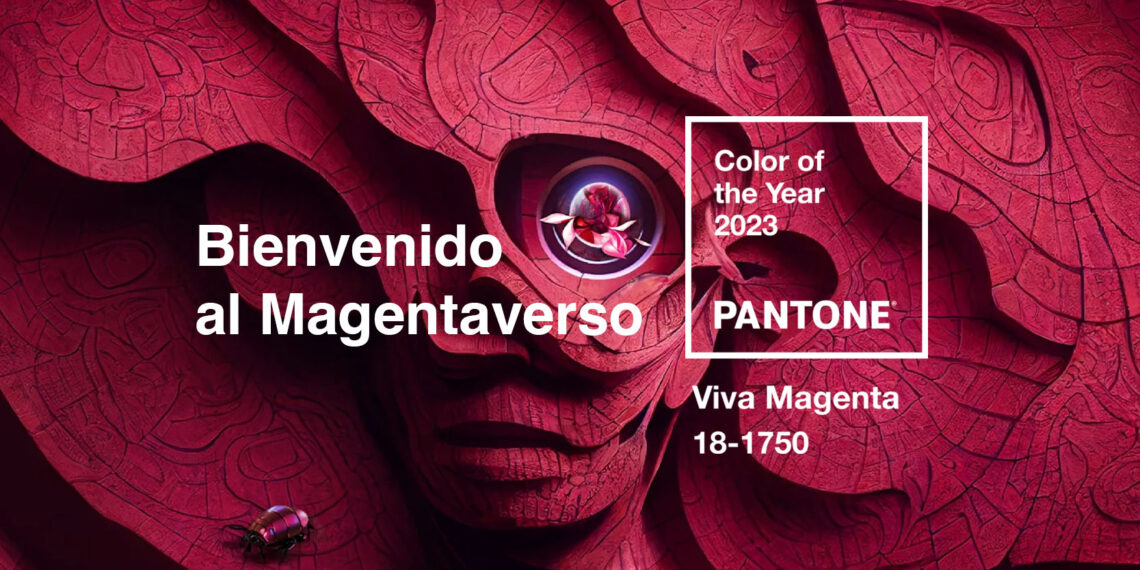 Pantone revela el color del año 2023: “Viva Magenta”