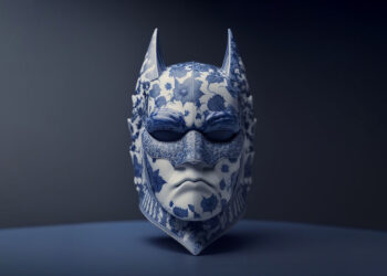 Máscaras y Cascos famosos transformados en figuras de porcelana