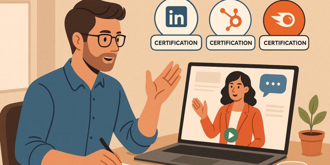 Certificaciones gratuitas de LinkedIn, HubSpot y SEMrush que deberías tener